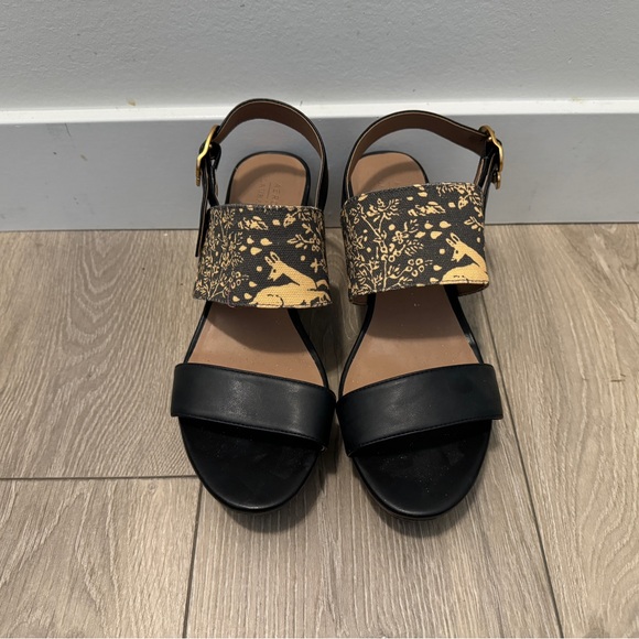 New Aerosoles x Laura Ashley Limited edition Camera Sandals Navy and woodland - Picture 5 of 9